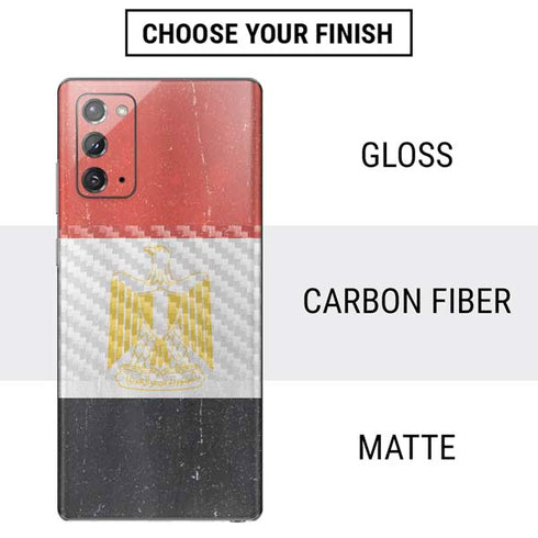 Egyptian Flag Distressed Galaxy Note20 5G Skin