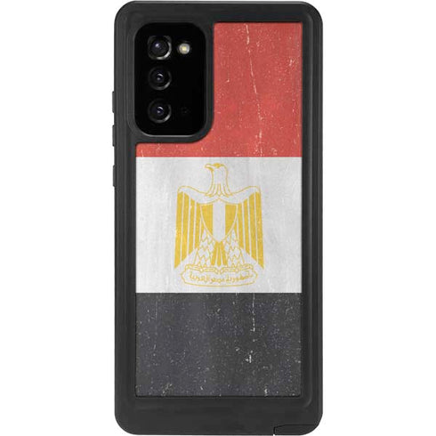 Egyptian Flag Distressed Galaxy Note20 5G Waterproof Case