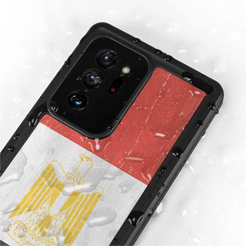 Egyptian Flag Distressed Galaxy Note20 Ultra 5G Waterproof Case