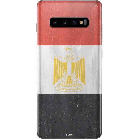 Egyptian Flag Distressed Galaxy S10 Plus Skin