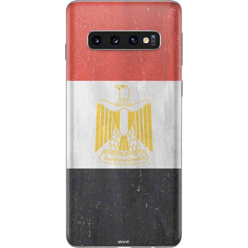 Egyptian Flag Distressed Galaxy S10 Skin