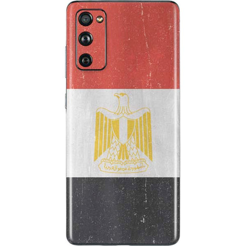 Egyptian Flag Distressed Galaxy S20 Fan Edition Skin