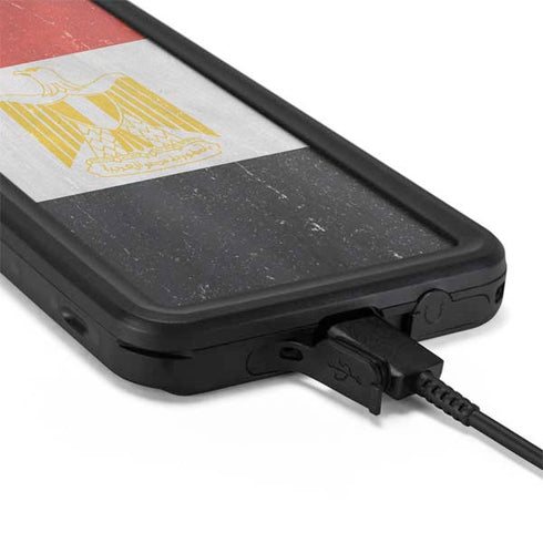 Egyptian Flag Distressed Galaxy S20 Plus Waterproof Case