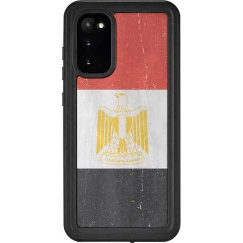 Egyptian Flag Distressed Galaxy S20 Waterproof Case