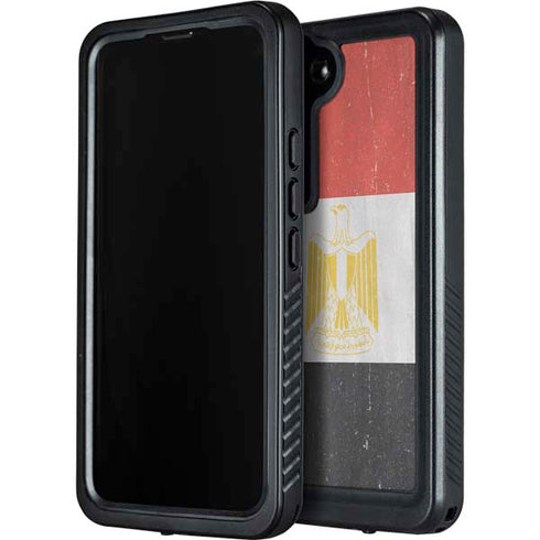 Egyptian Flag Distressed Galaxy S23 Waterproof Case