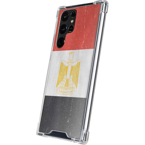 Egyptian Flag Distressed Galaxy S24 Ultra Clear Case