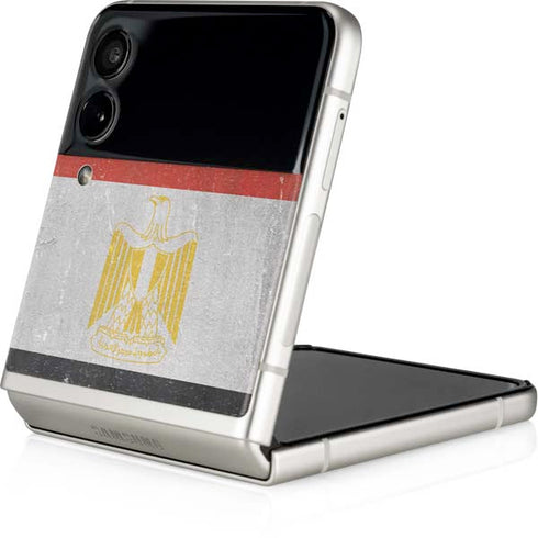 Egyptian Flag Distressed Galaxy Z Flip3 5G Skin