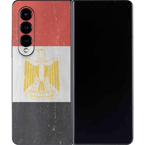 Egyptian Flag Distressed Galaxy Z Fold4 5G Skin