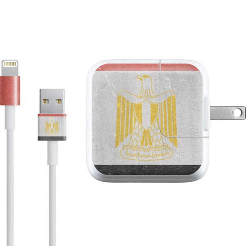 Egyptian Flag Distressed iPad Charger (10W USB) Skin