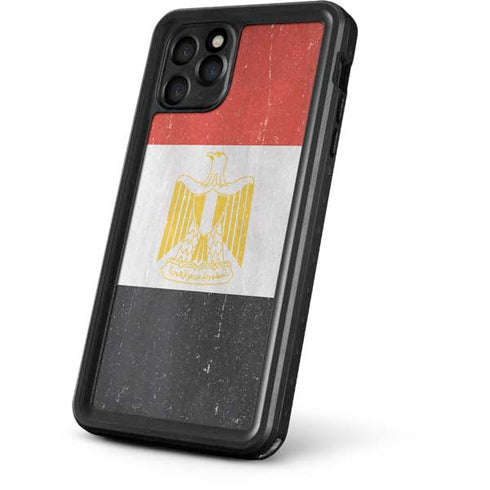 Egyptian Flag Distressed iPhone 11 Pro Waterproof Case