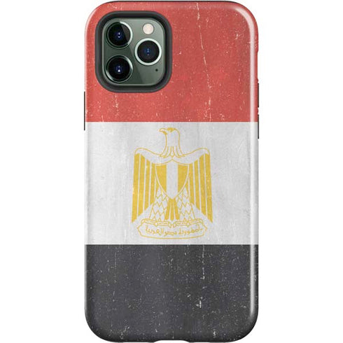 Egyptian Flag Distressed iPhone 12 Pro Impact Case