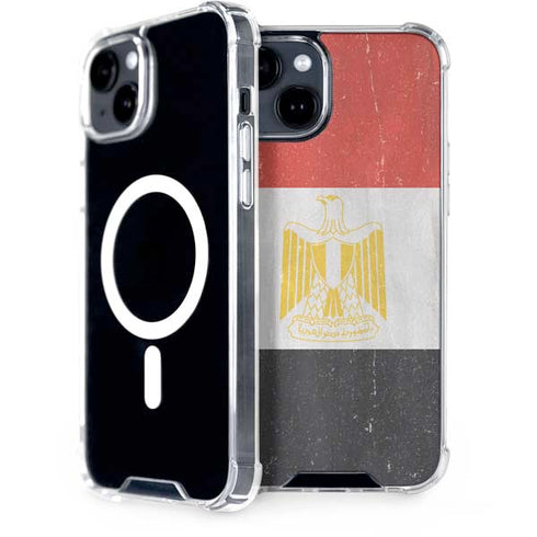 Egyptian Flag Distressed iPhone 13 MagSafe Case