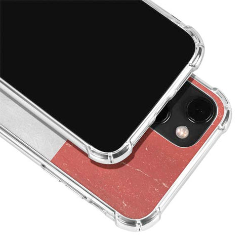 Egyptian Flag Distressed iPhone 13 Mini Clear Case