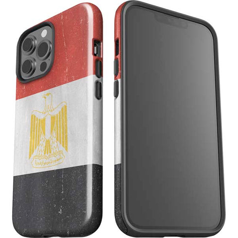 Egyptian Flag Distressed iPhone 13 Pro Max Impact Case