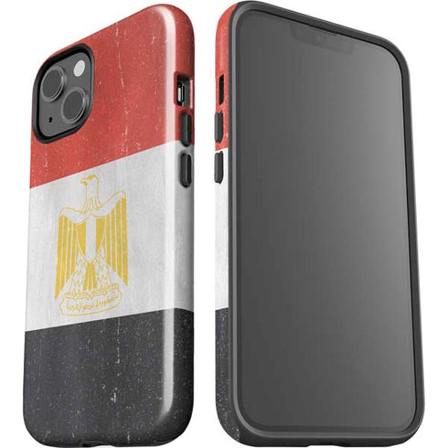 Egyptian Flag Distressed iPhone 15 Impact Case