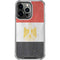 Egyptian Flag Distressed iPhone 15 Pro Clear Case
