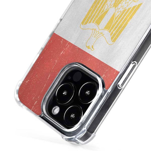 Egyptian Flag Distressed iPhone 14 Pro MagSafe Case