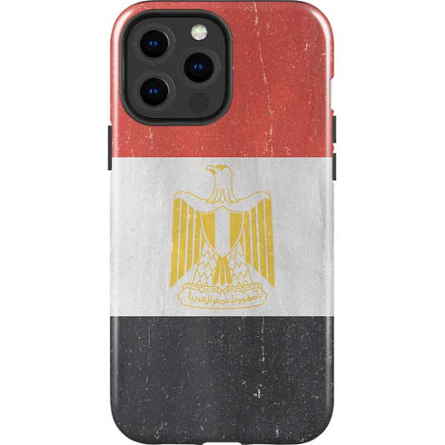 Egyptian Flag Distressed iPhone 14 Pro Max Impact Case