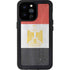 Egyptian Flag Distressed iPhone 14 Pro Max Waterproof Case