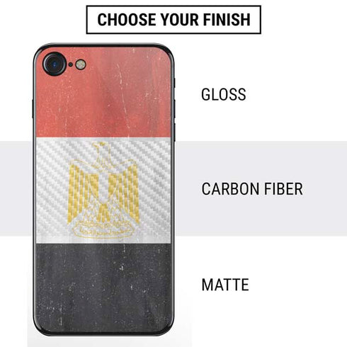 Egyptian Flag Distressed iPhone SE (2nd & 3rd Gen) Skin