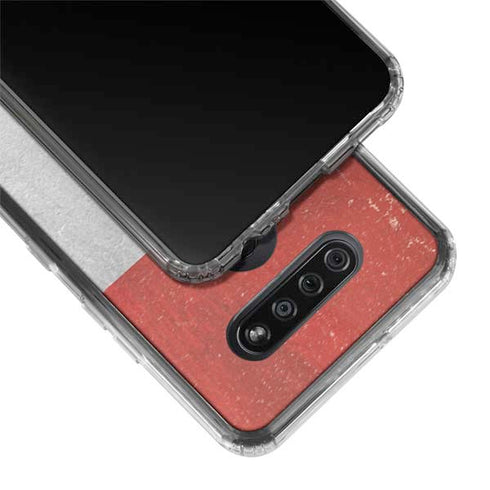 Egyptian Flag Distressed LG K51/Q51 Clear Case