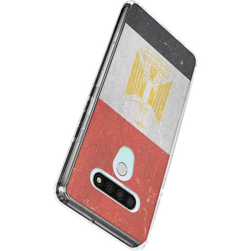 Egyptian Flag Distressed LG Stylo 6 Clear Case