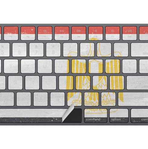 Egyptian Flag Distressed Magic Keyboard with Numeric Keypad Skin
