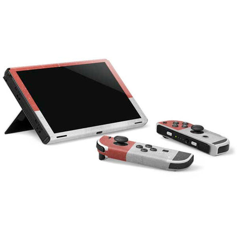 Egyptian Flag Distressed Nintendo Switch OLED (2021) Skin
