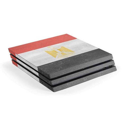 Egyptian Flag Distressed PS4 Pro Console Skin