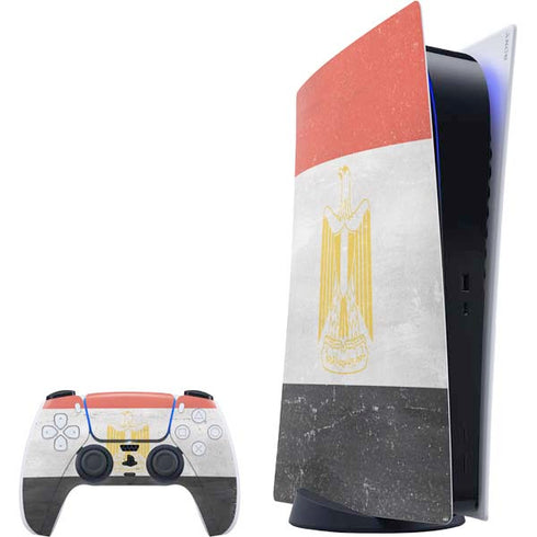 Egyptian Flag Distressed PS5 Digital Edition Bundle Skin