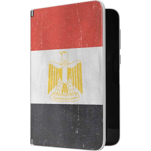 Egyptian Flag Distressed Surface Duo Skin