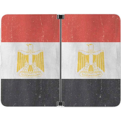 Egyptian Flag Distressed Surface Duo Skin
