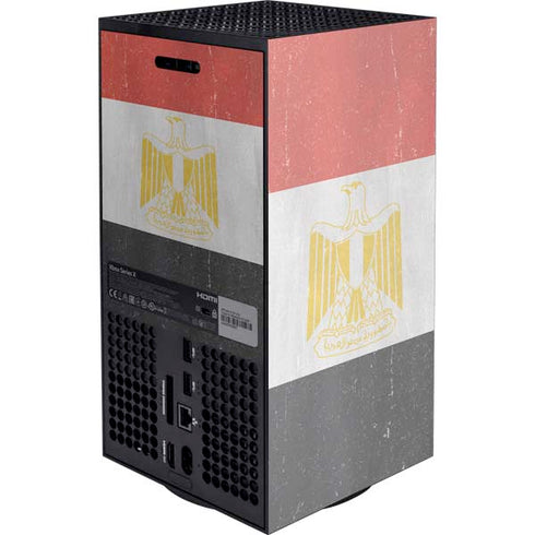 Egyptian Flag Distressed Xbox Series X Console Skin