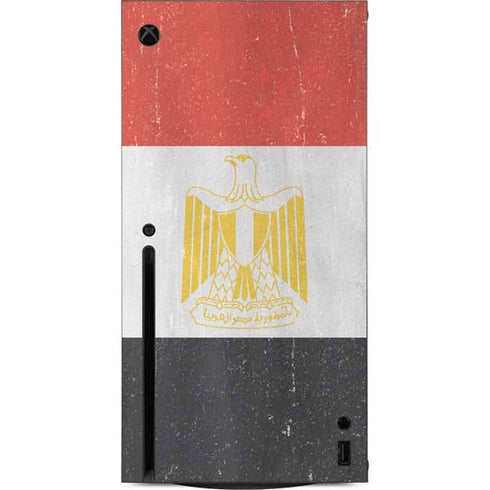 Egyptian Flag Distressed Xbox Series X Console Skin