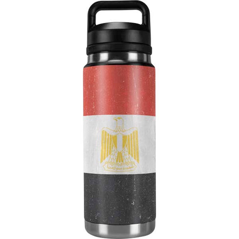 Egyptian Flag Distressed YETI Rambler 26oz Bottle Skin