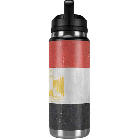 Egyptian Flag Distressed YETI Rambler 26oz Bottle Skin
