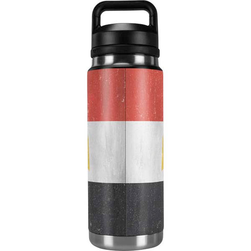 Egyptian Flag Distressed YETI Rambler 26oz Bottle Skin