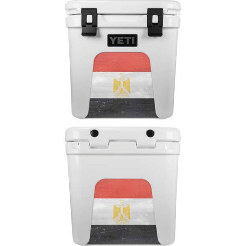 Egyptian Flag Distressed YETI Roadie 24 Hard Cooler Skin