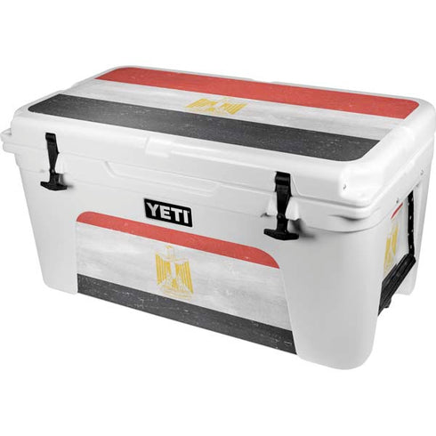 Egyptian Flag Distressed YETI Tundra 65 Hard Cooler Skin
