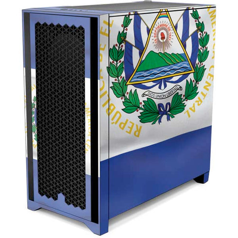 El Salvador Flag Corsair 4000D Tempered Glass Mid-Tower ATX Case Skin
