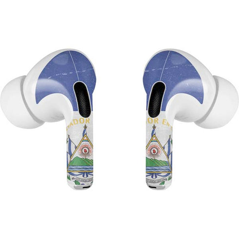 El Salvador Flag Distressed AirPods Pro 2nd Gen Skin