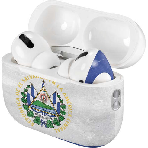 El Salvador Flag Distressed AirPods Pro 2nd Gen Skin