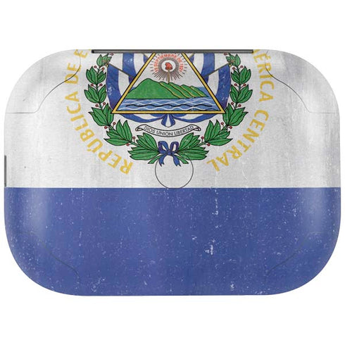 El Salvador Flag Distressed Amazon Echo Buds Skin