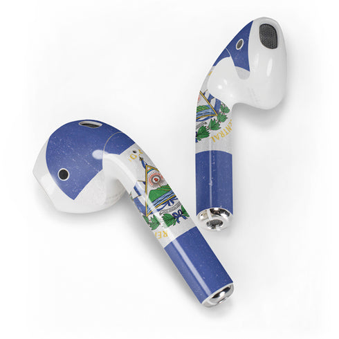 El Salvador Flag Distressed Apple AirPods 2 Skin