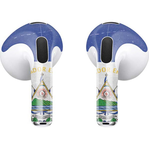 El Salvador Flag Distressed Apple AirPods (3rd Gen 2021) Skin