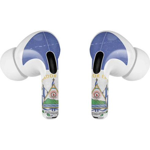 El Salvador Flag Distressed Apple AirPods Pro Skin