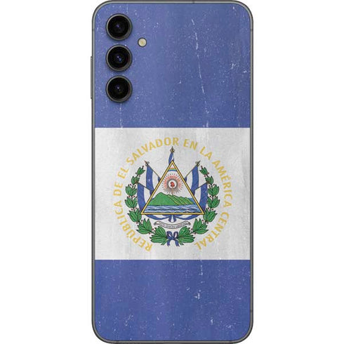 El Salvador Flag Distressed Galaxy A14 5G Skin