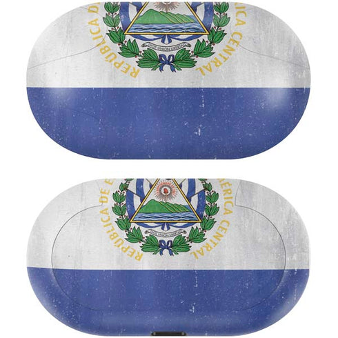 El Salvador Flag Distressed Galaxy Buds Skin