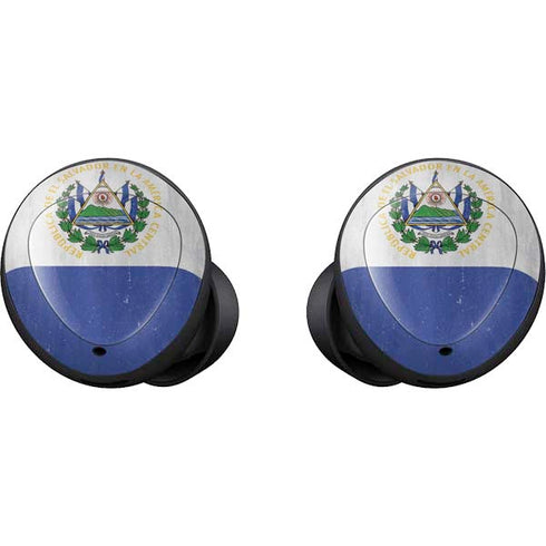 El Salvador Flag Distressed Galaxy Buds Skin