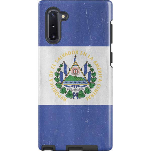 El Salvador Flag Distressed Galaxy Note 10 Pro Case